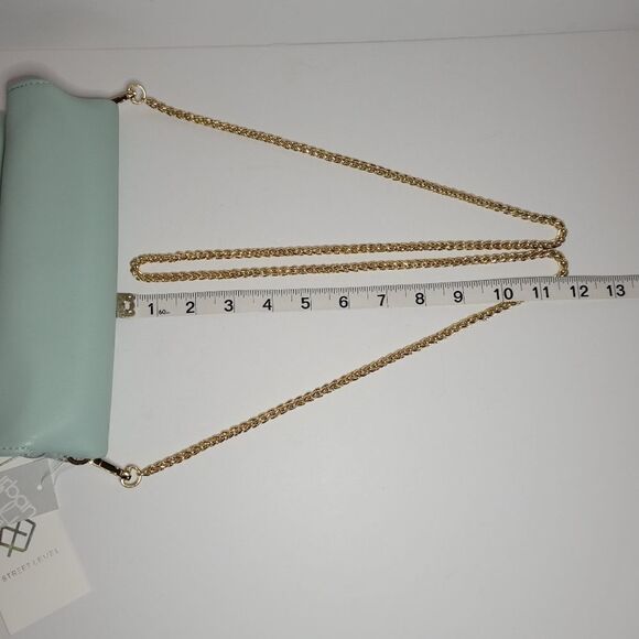 Street Level MINT Green Crossbody Clutch Purse - Picture 12 of 13
